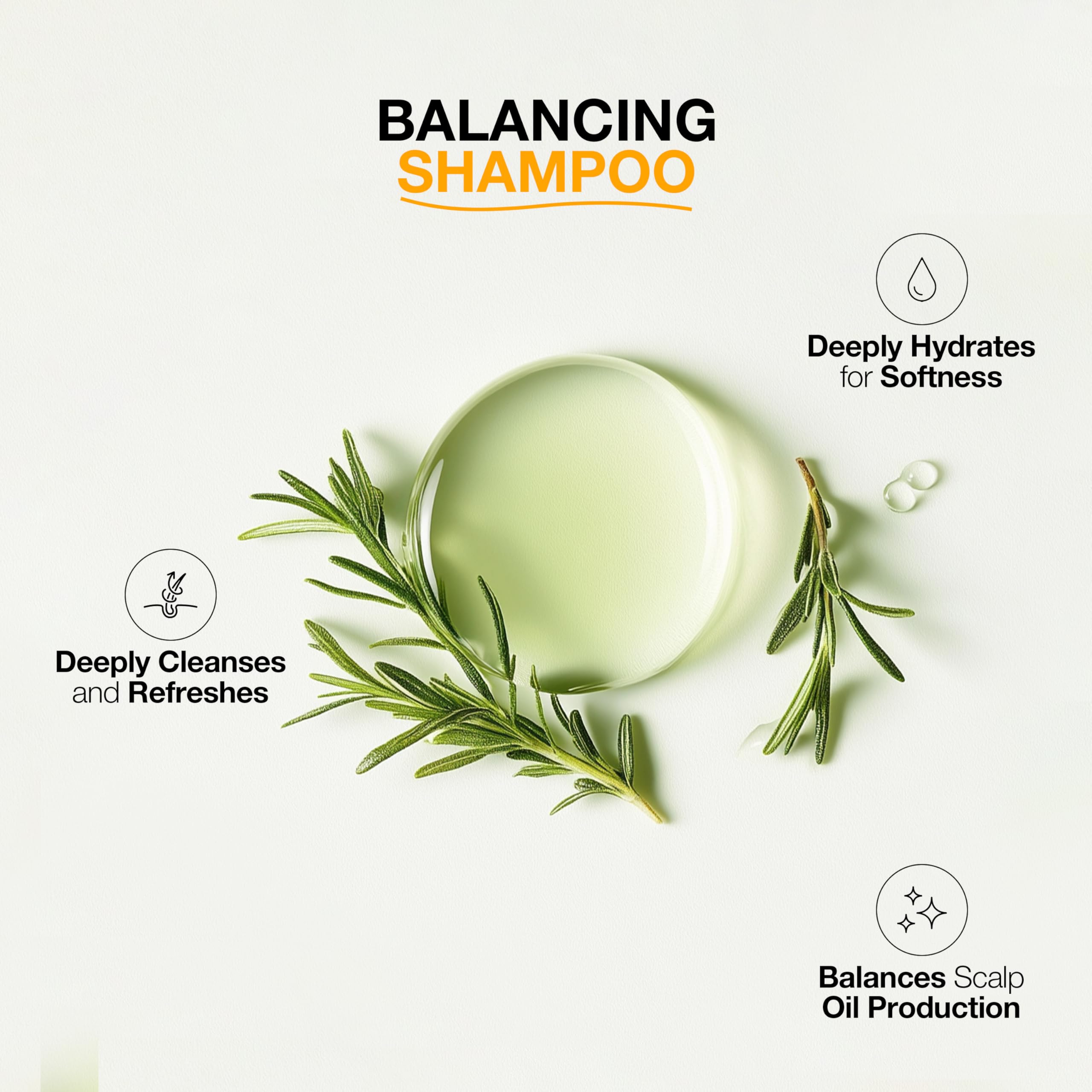 GK HAIR Balancing Shampoo – pH-Balanced Deep Cleanse, Sulfate & Paraben Free (33.8 oz)