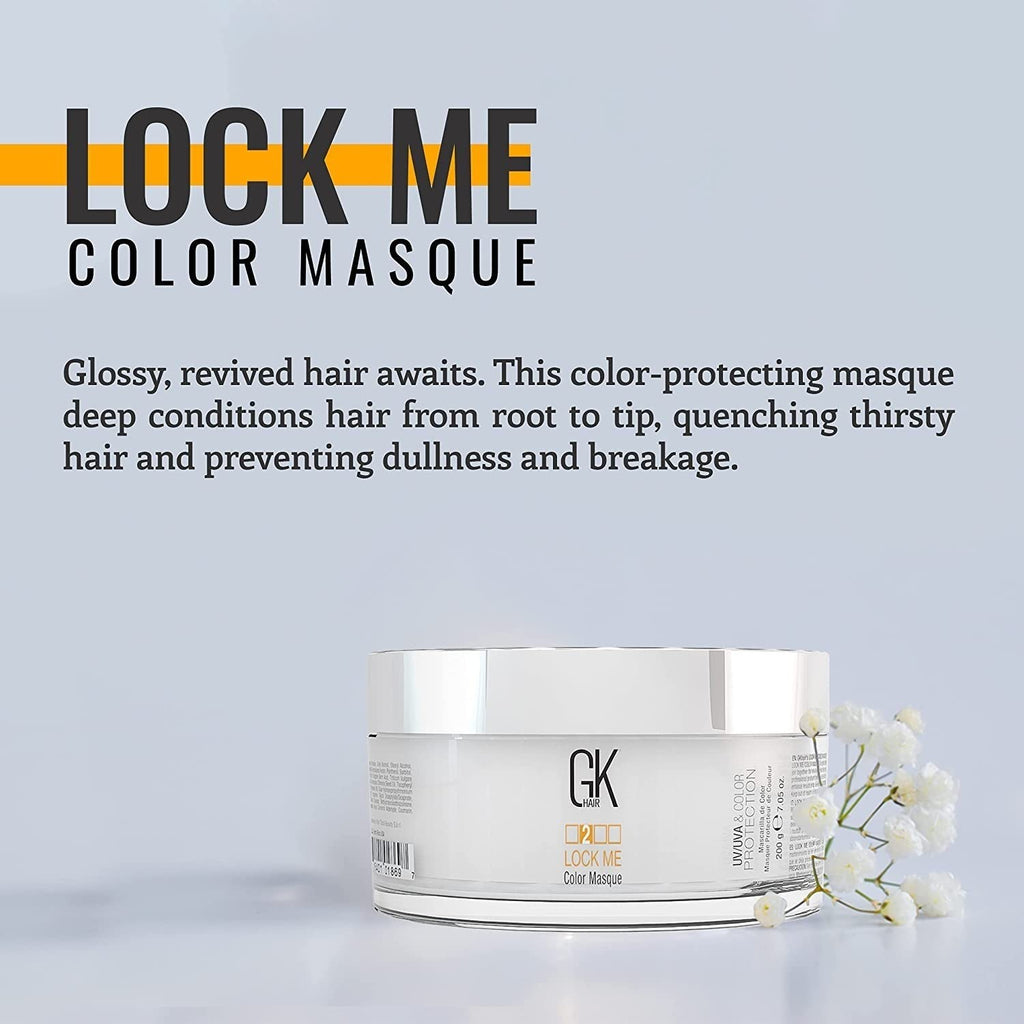 GK HAIR Hair Masque – Lock Me Deep Conditioner for Color Protection (7.05 oz)