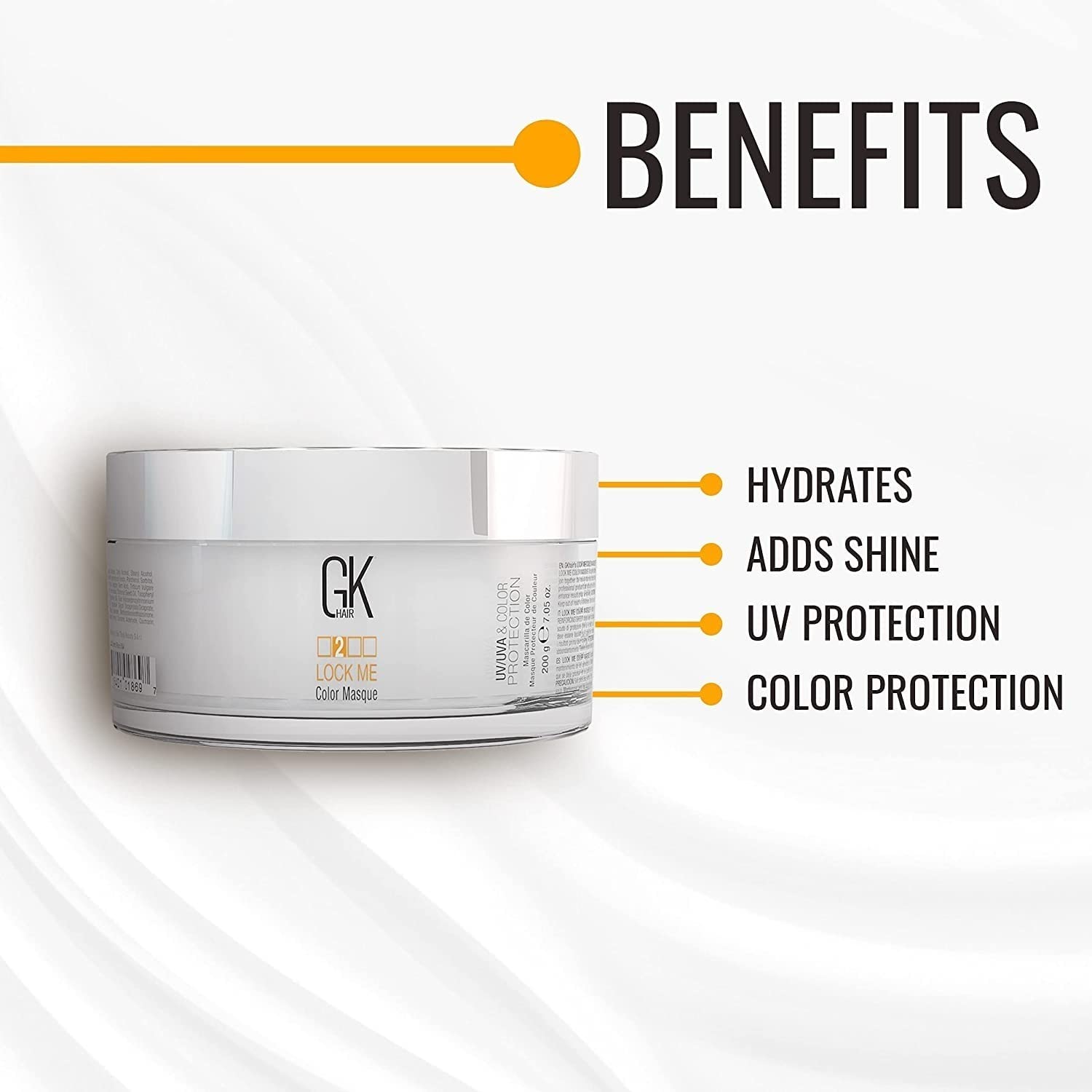 GK HAIR Hair Masque – Lock Me Deep Conditioner for Color Protection (7.05 oz)