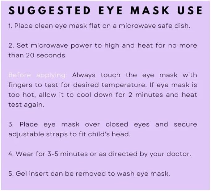 GlamBaby Eye Care: Unbearable Bump Eye Mask for Kids — Heat & Cooling Therapy