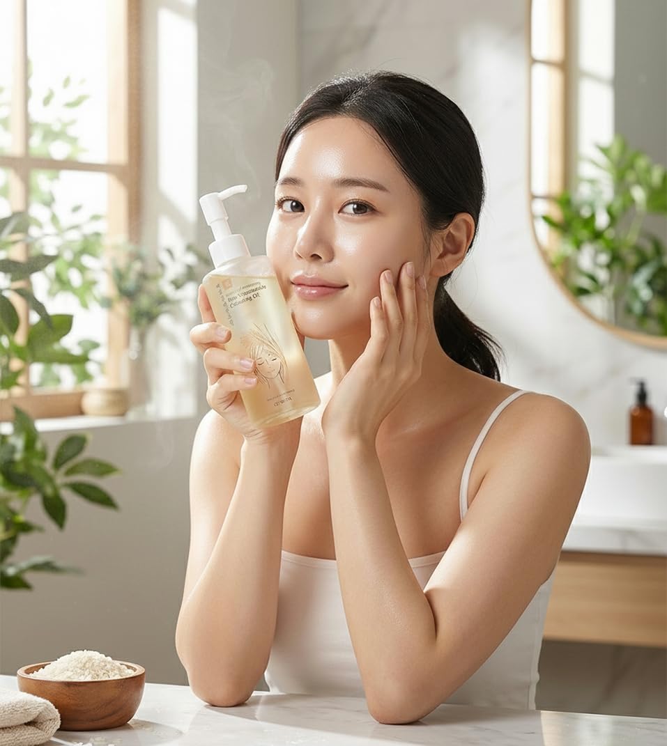 Glamfox Rice Niacinamide Cleansing Oil – Brightening & Hydrating (200ml)