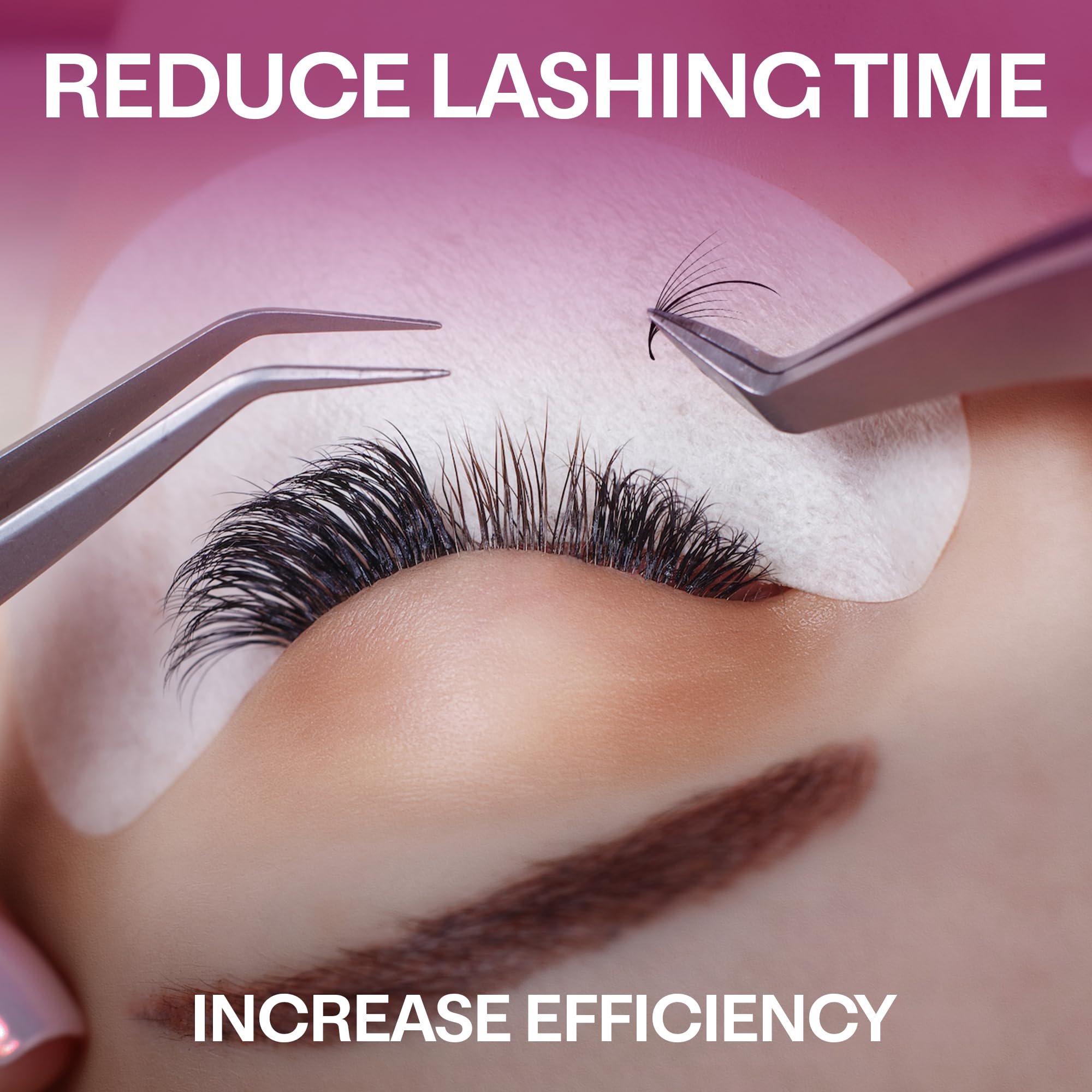 Glamgaze 500 Wispy Promade Fans – 5D-9D, C/CC/D Curl, 0.05–0.07mm, 9–16mm | Premade Lash Extensions