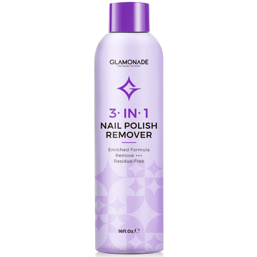 Glamonade Acetone Nail Polish Remover with Grape Seed Oil – 16 oz