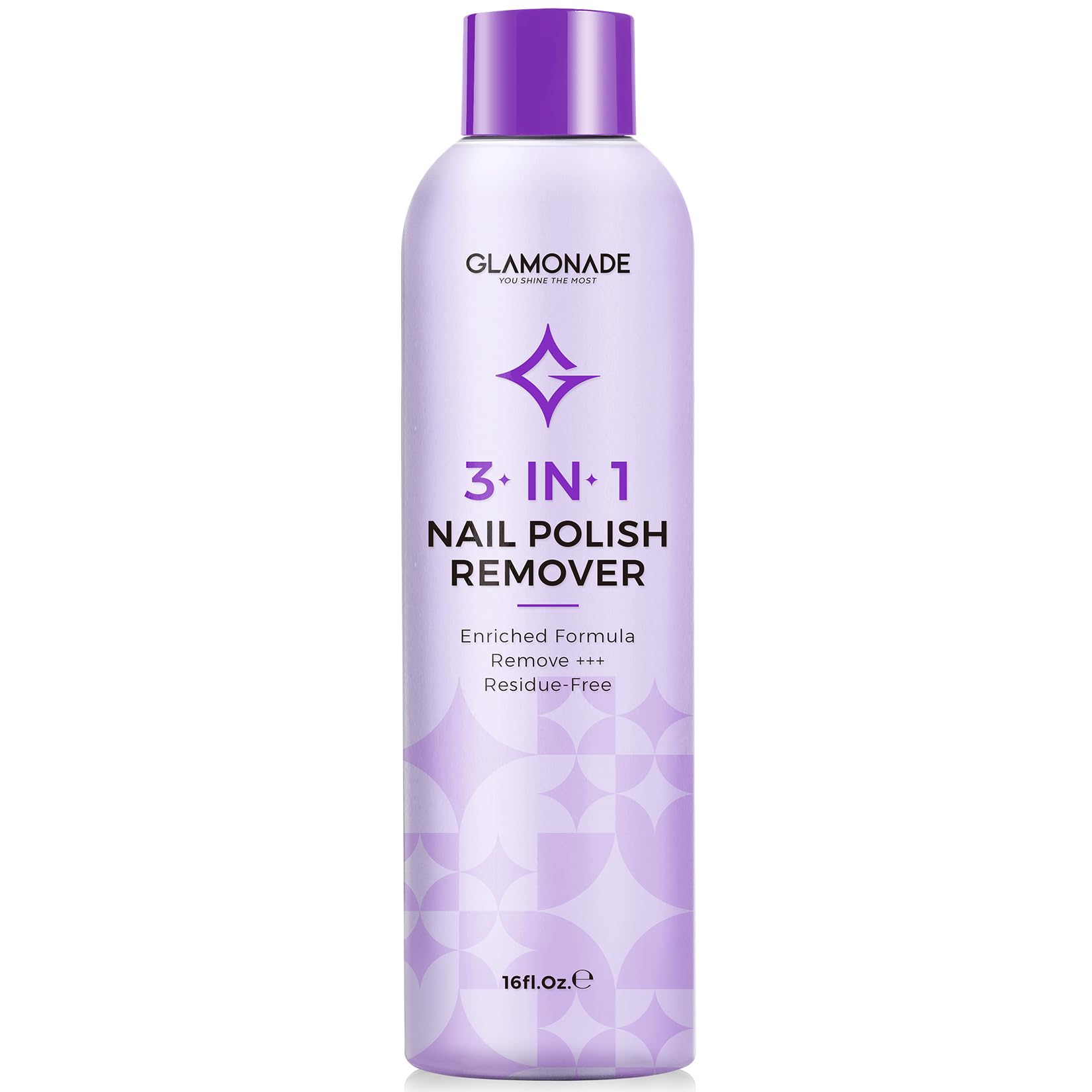 Glamonade Acetone Nail Polish Remover with Grape Seed Oil – 16 oz