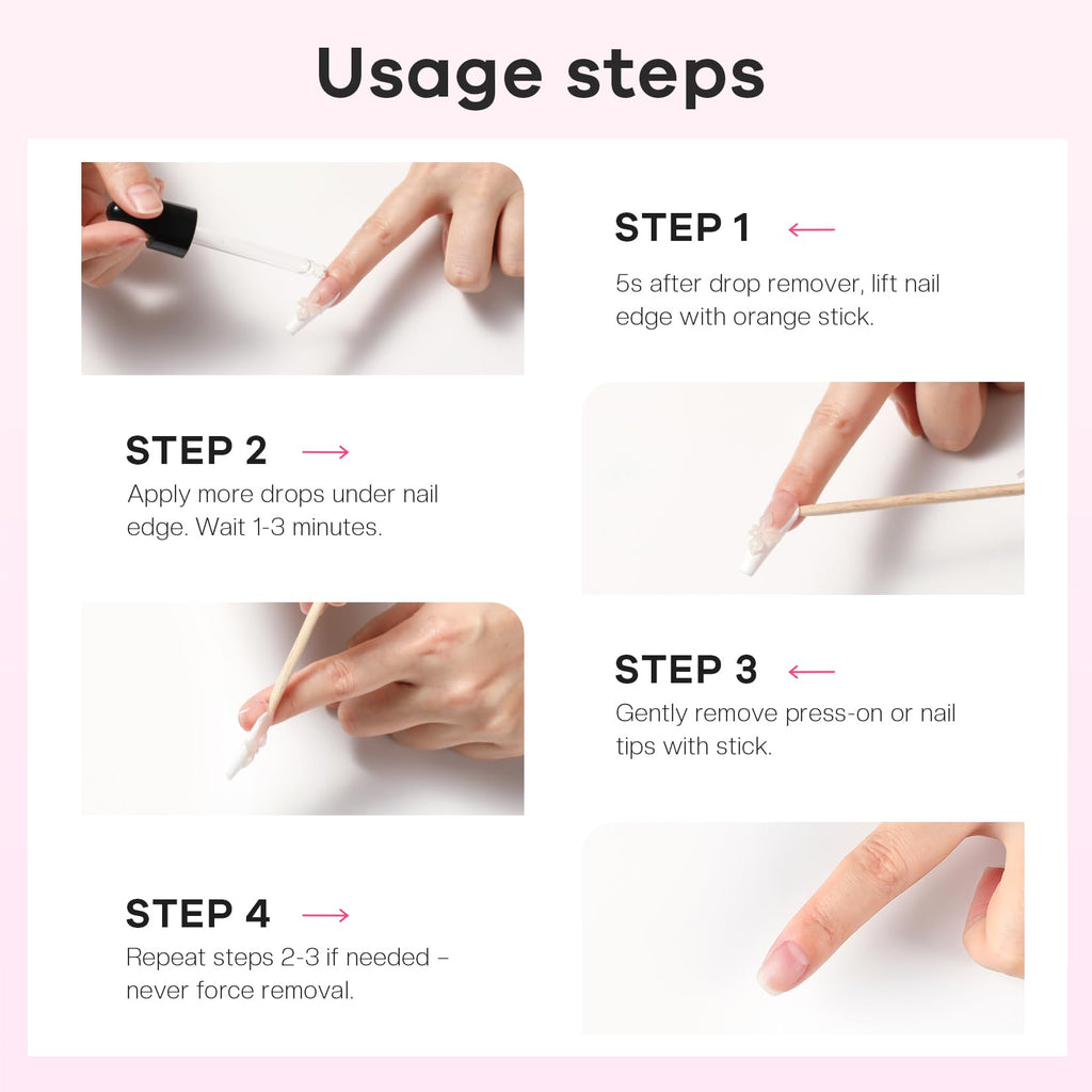 Glamonade Press-On Nail Glue Remover – Quick 60–90s, Non-Acetone, 30ml