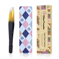 G-01 Exclusive Slant Tip Tweezers by GlamTweeler – High-Precision Eyebrow & Facial Hair Removal with Leather Case (Black & Gold)
