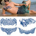Glaryyears Semi Permanent Tattoos for Men – 4 Sheet Kit Large Realistic Temporary Tattoos