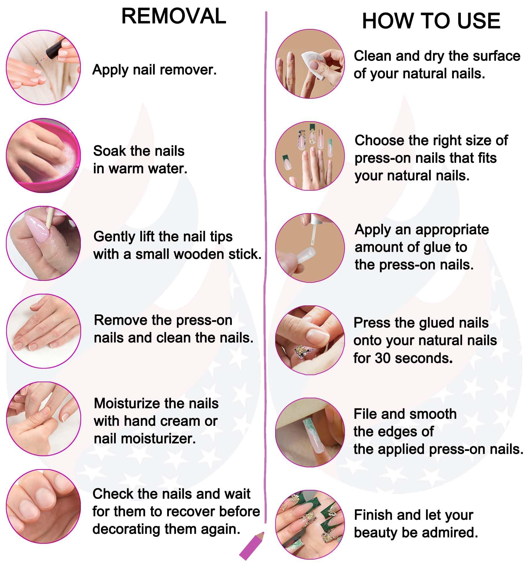 Gleamrain Handmade Almond Shape Press-On Nails – Luxury 10-Piece Set