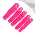 Gleamrain Xxl Press-On Nails Square Magenta – 10pcs M Size Pattern 1111