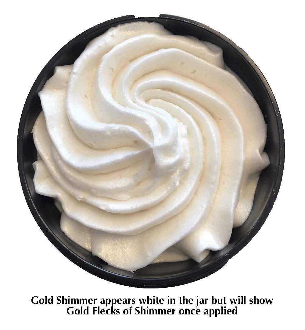 GLIMMER GODDESS Shimmer Body Butter – Organic Whipped Shea, Hydration & Silky Glow | Bronze, Diamond & Rose Gold (2oz, Pack of 3)