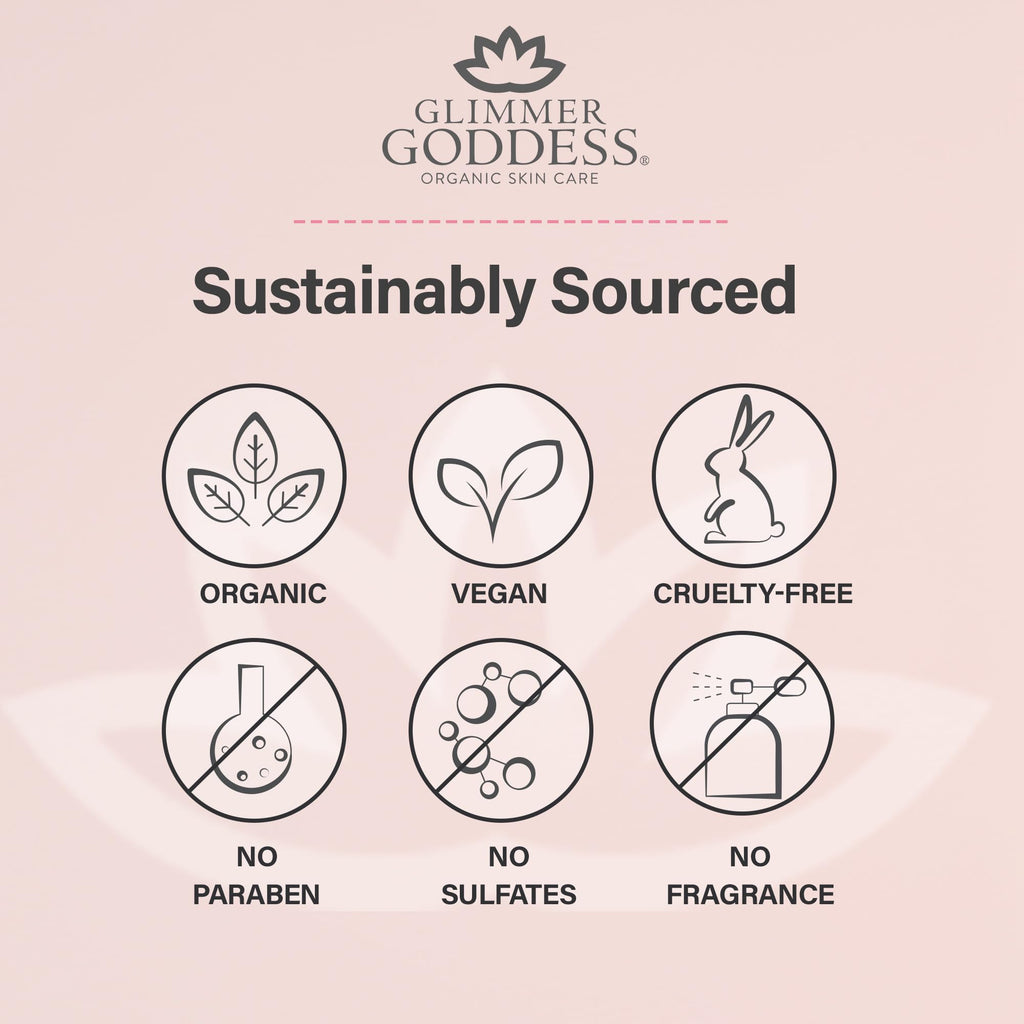 Glimmer Goddess Shimmer Body Butter – Organic Whipped Shea, Diamond Super, 4 oz