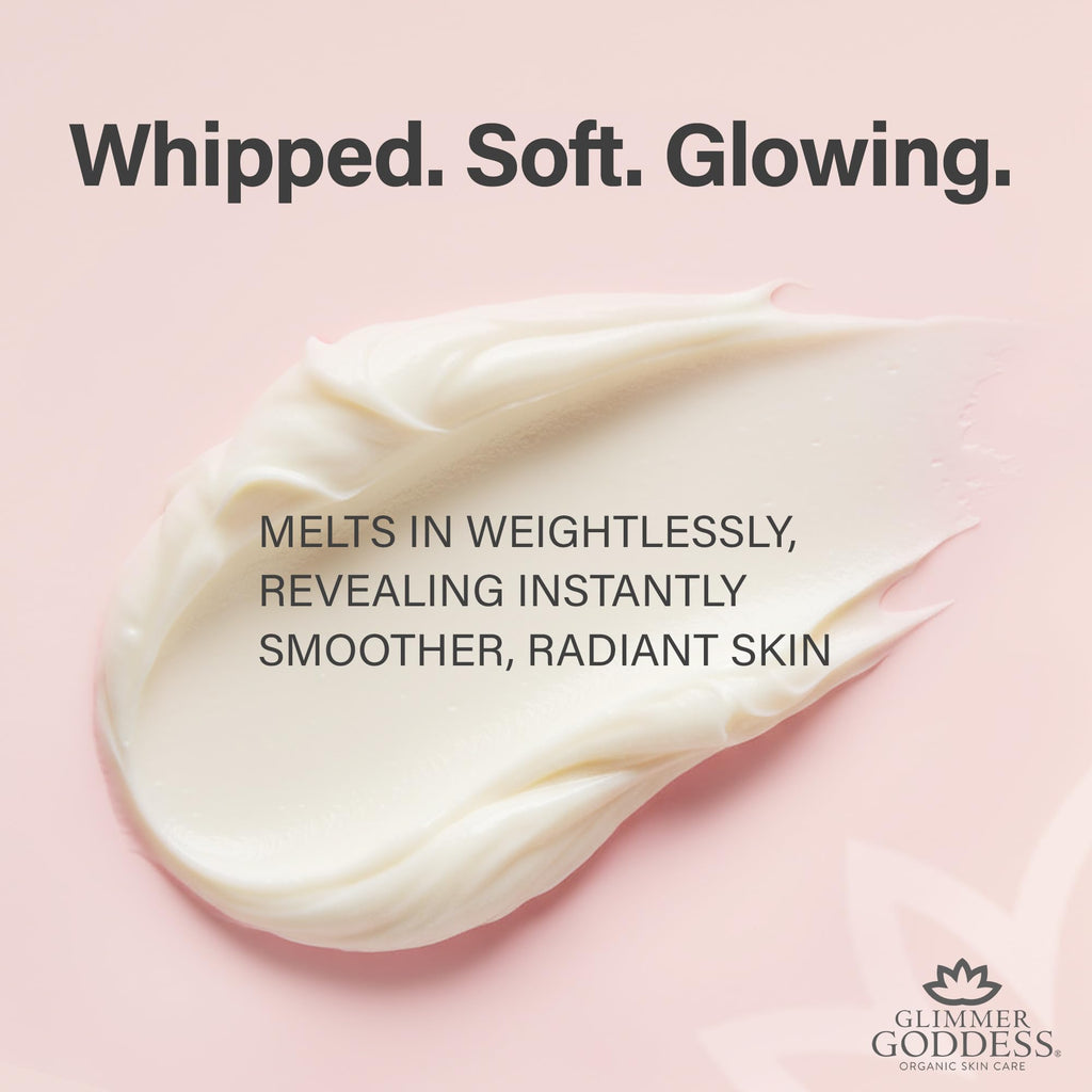 Glimmer Goddess Organic Whipped Body Butter – Salted Caramel, 8oz