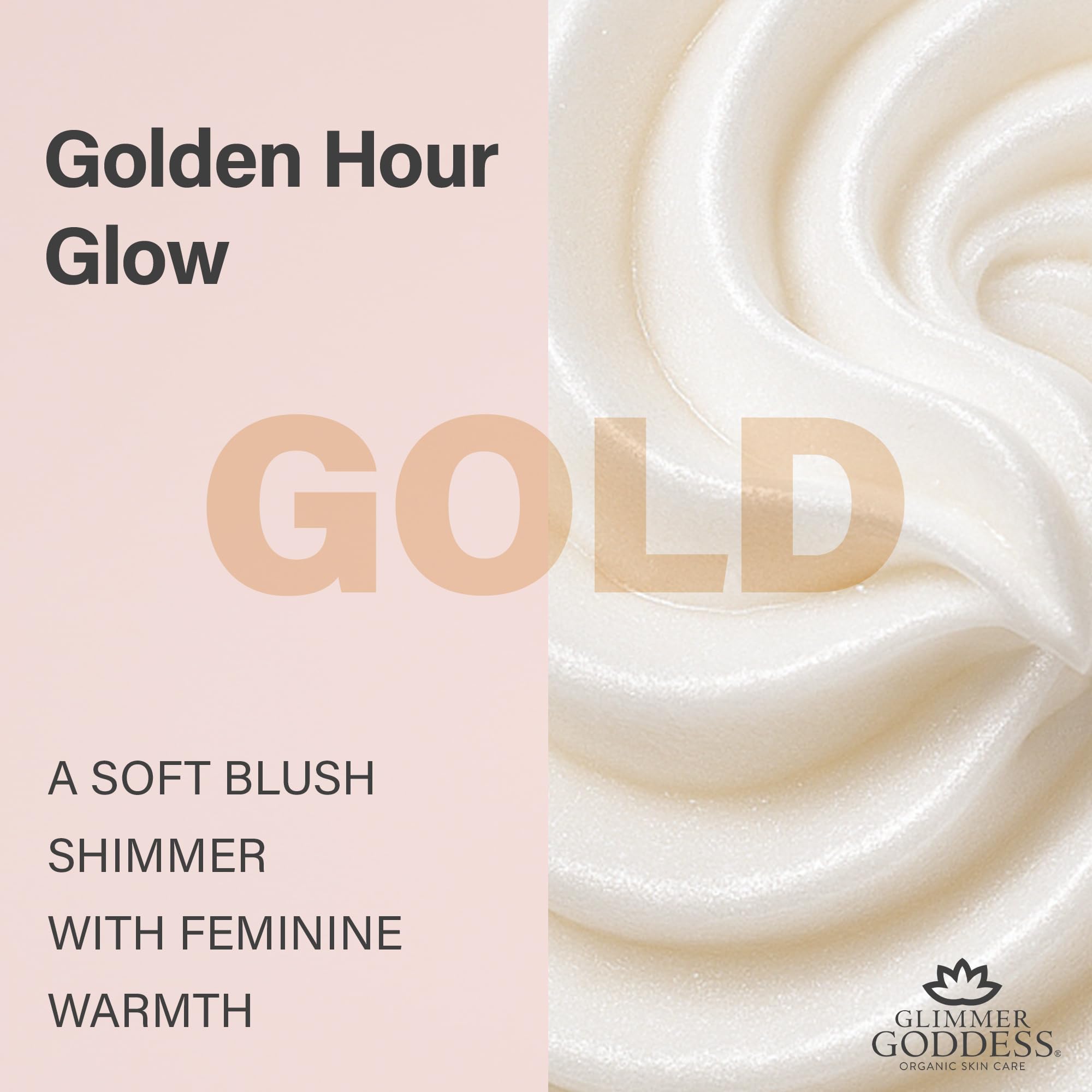 Glimmer Goddess Shimmer Body Butter – Organic Whipped Shea for Hydration & Silky Glow (4 oz)