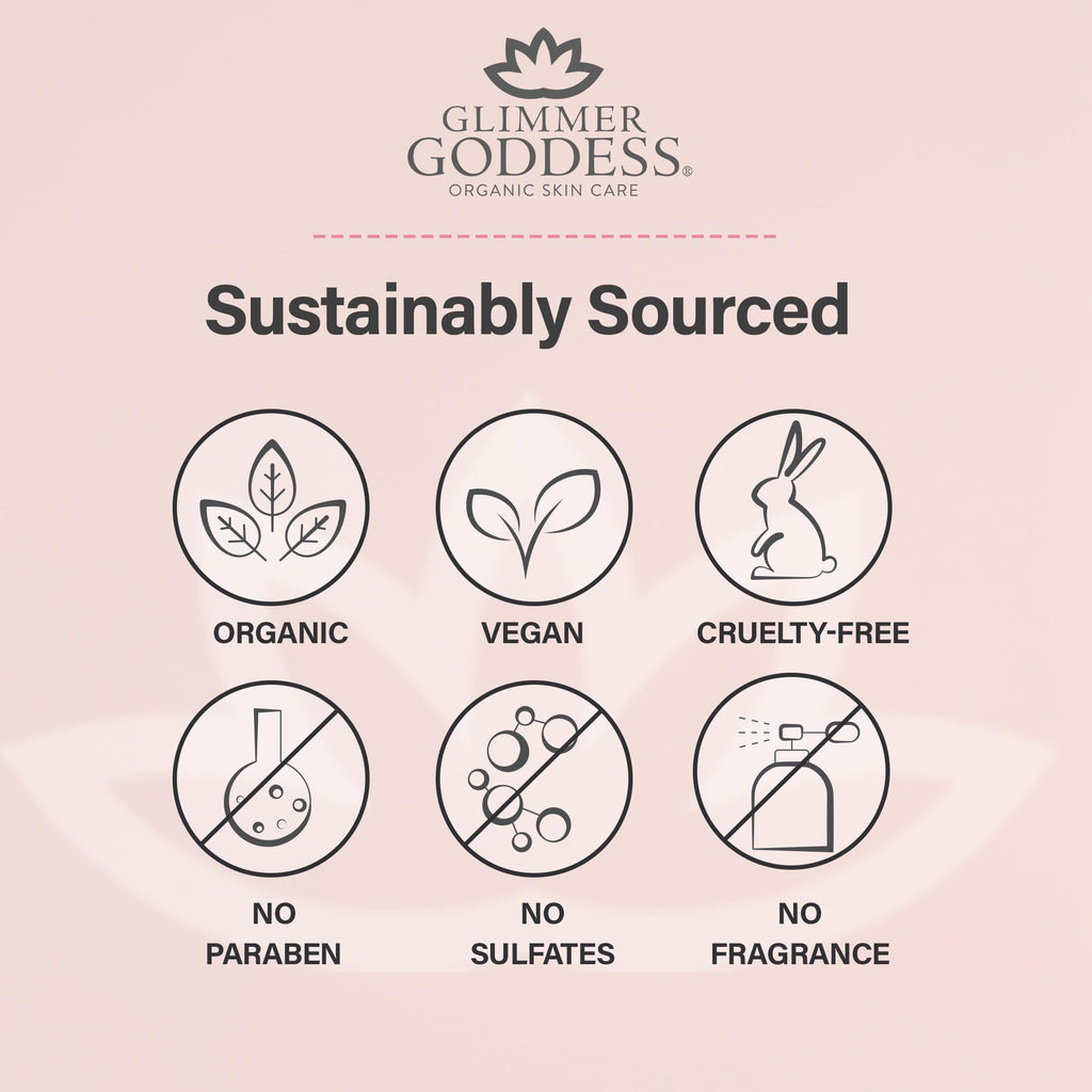 Glimmer Goddess Organic Whipped Body Butter – Salted Caramel, 8oz
