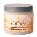 Glimmer Goddess Shimmer Body Butter – Organic Whipped Shea, Hydration & Bronze Glow (4 oz)