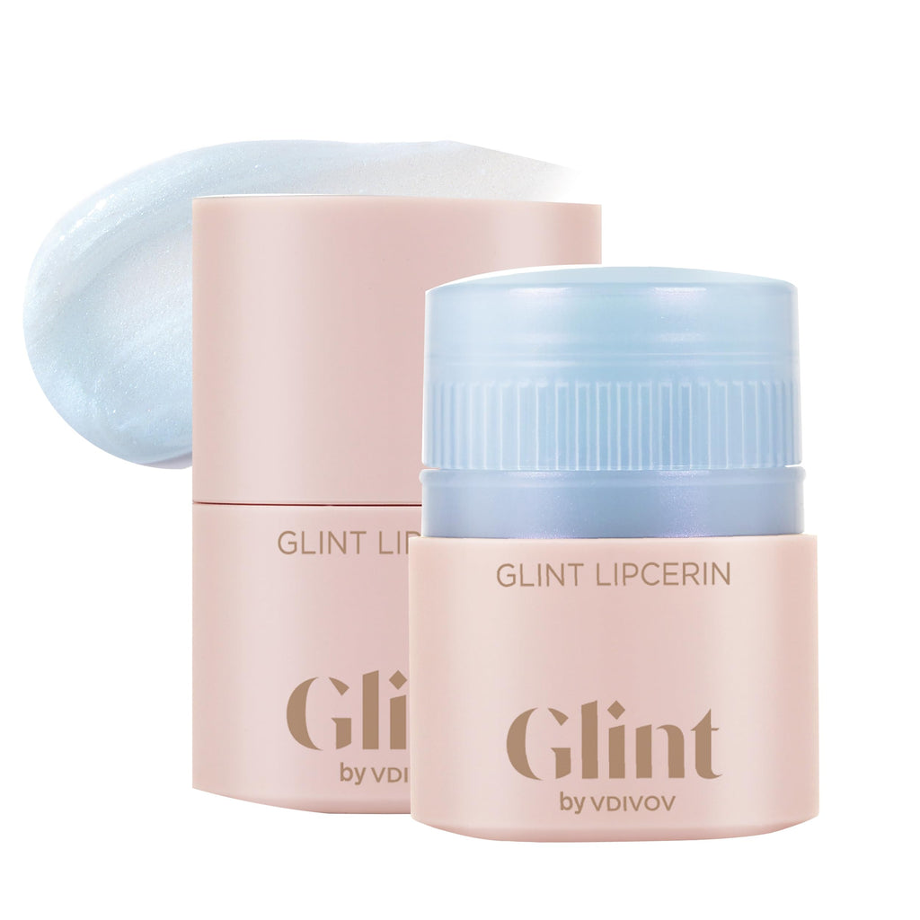 Glint Lipcerin Icy Blue Lip Gloss by Glint by VDIVOV – Hydrating, Vegan, 0.5 fl oz