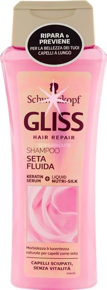 Gliss Bio Keratin Serum + Liquid Silk Shampoo – Natural Shine & Silky Soft Hair