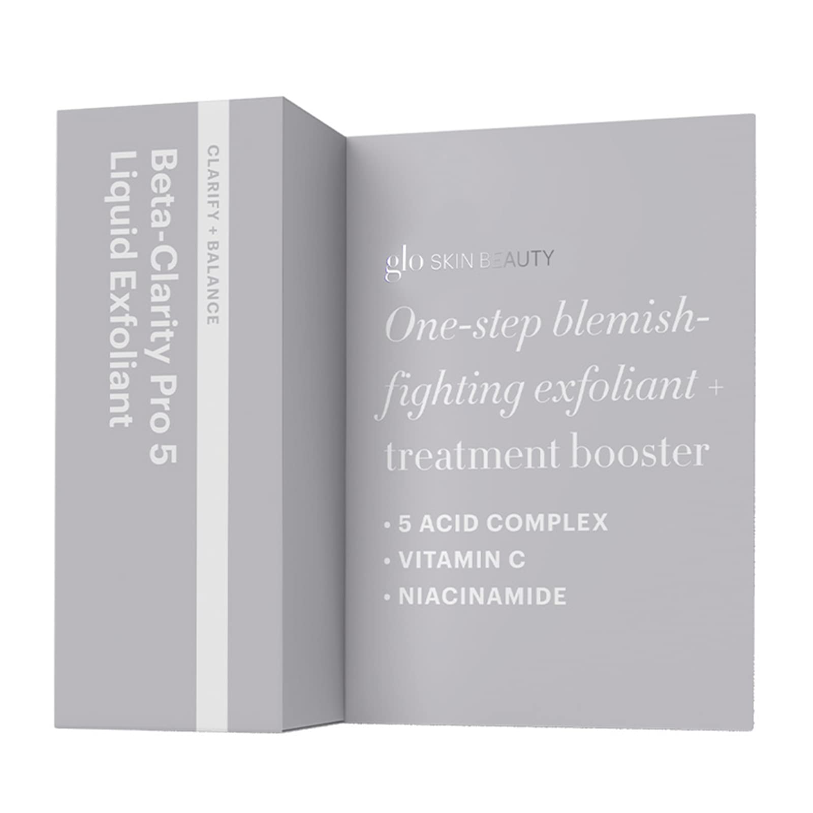 Glo Skin Beauty Beta-Clarity Pro 5 Liquid Exfoliant – Travel Size | AHA + BHA Clarifying & Balancing
