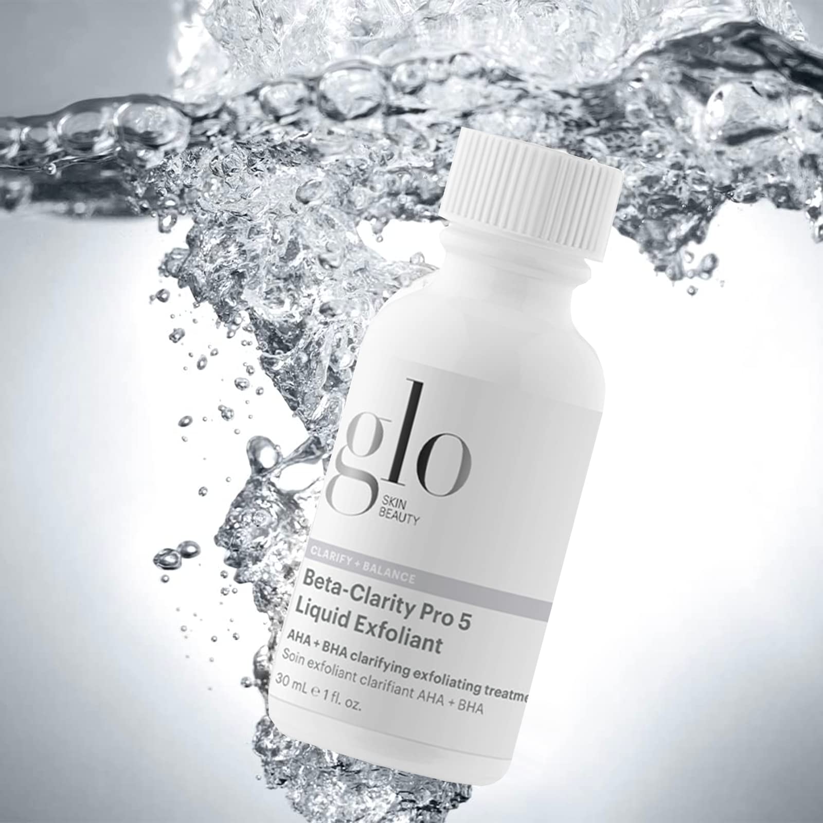Glo Skin Beauty Beta-Clarity Pro 5 Liquid Exfoliant – Travel Size | AHA + BHA Clarifying & Balancing