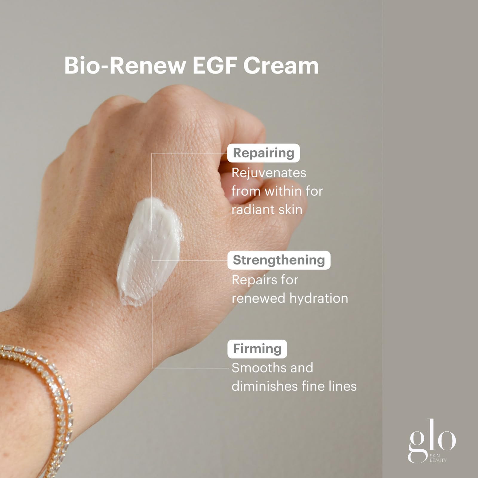 Glo Skin Beauty Bio-Renew EGF Cream, 1.7 oz – Anti-Aging Face Moisturizer