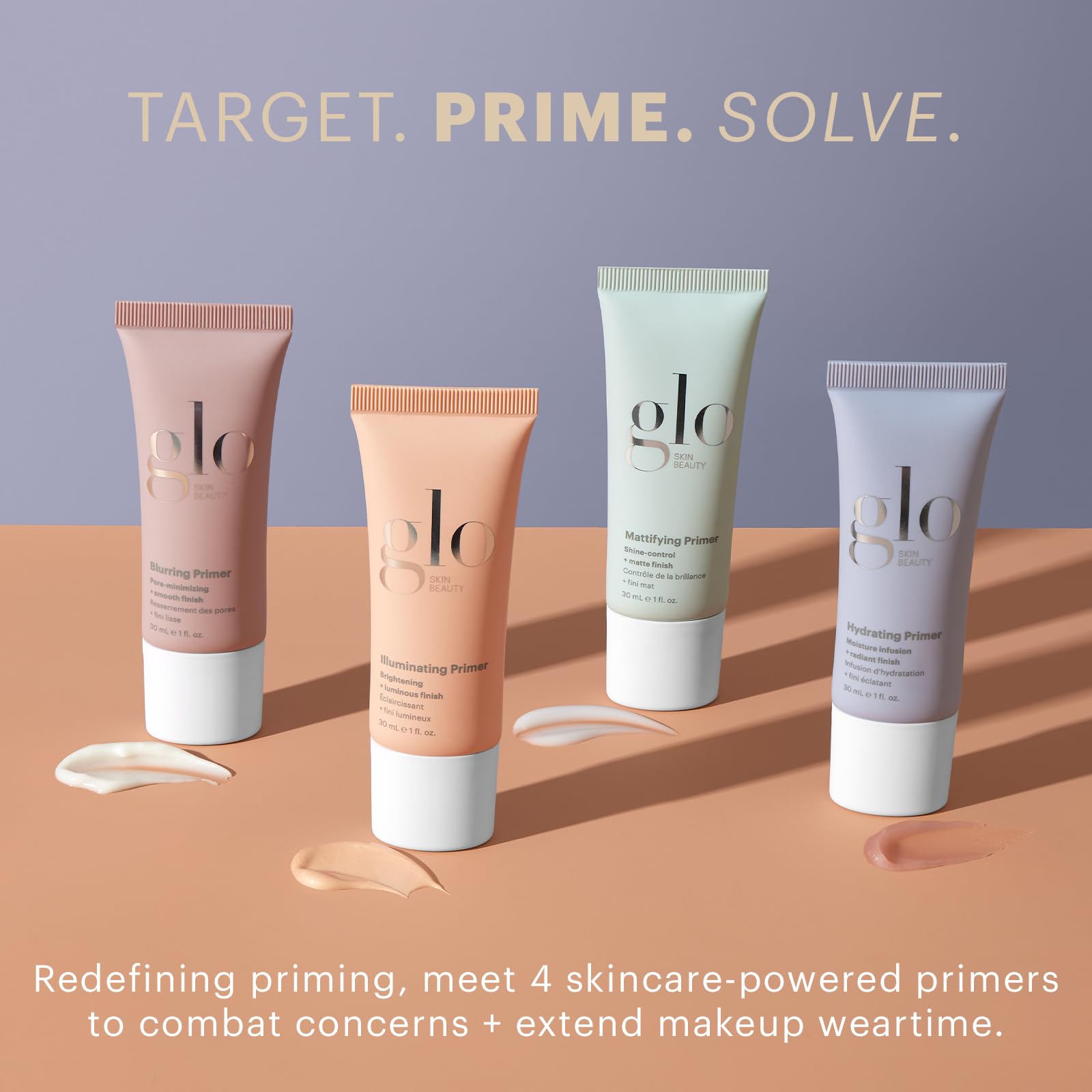Glo Skin Beauty Blurring Primer with Ceramides – Minimize Pores & Fine Lines (Semi-Matte Finish)