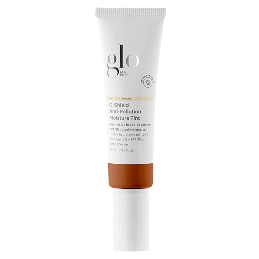 Glo Skin Beauty C-Shield Anti-Pollution Moisture Tint SPF 30 | Tinted Moisturizer with Vitamin C, 1.7 oz, Shade 10W-Dark
