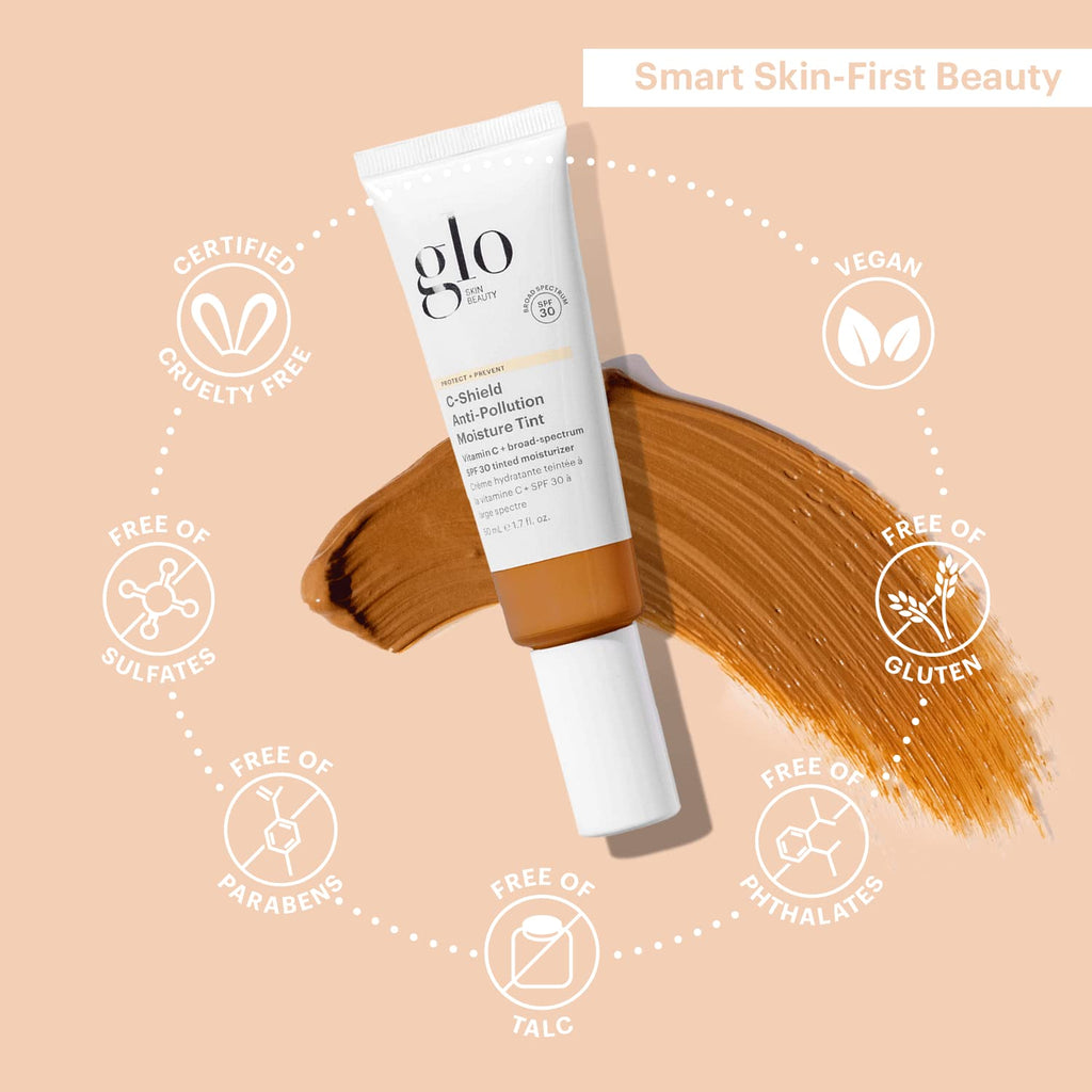 Glo Skin Beauty C-Shield Anti-Pollution Moisture Tint SPF 30 (8N-Dark) – 1.7 oz