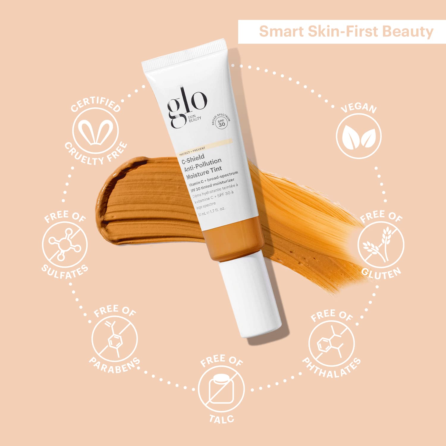 Glo Skin Beauty C-Shield Anti-Pollution Moisture Tint SPF 30 (7W-Dark)
