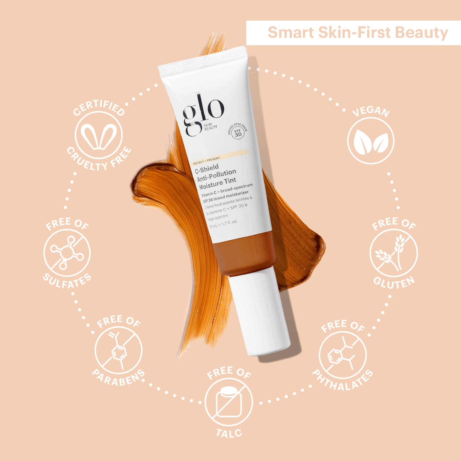 Glo Skin Beauty C-Shield Anti-Pollution Moisture Tint SPF 30 - 1.7 oz (9N-Dark)