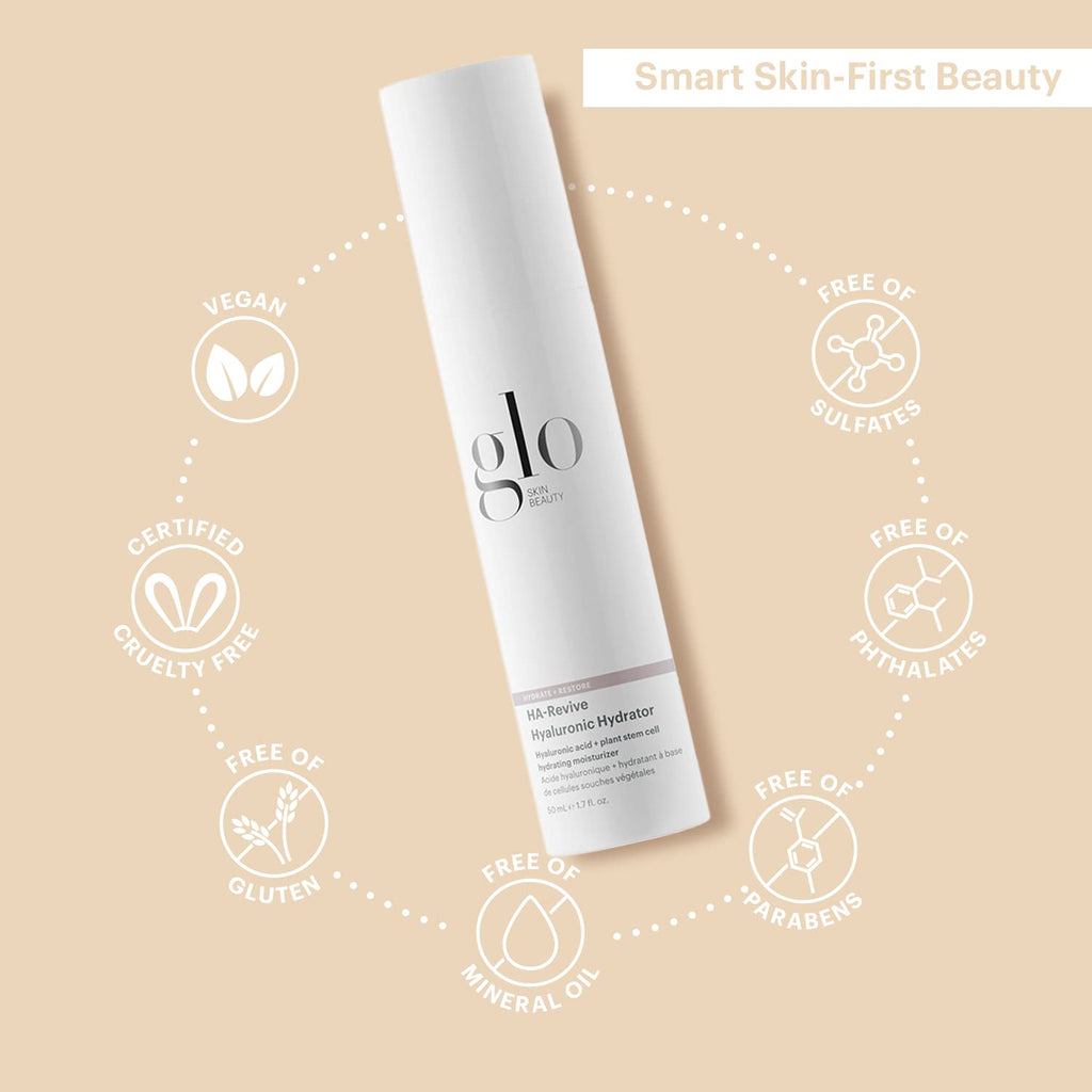 Glo Skin Beauty HA-Revive Hyaluronic Hydrator – Lightweight Hyaluronic Acid + Plant Stem Cells, 1.7 oz