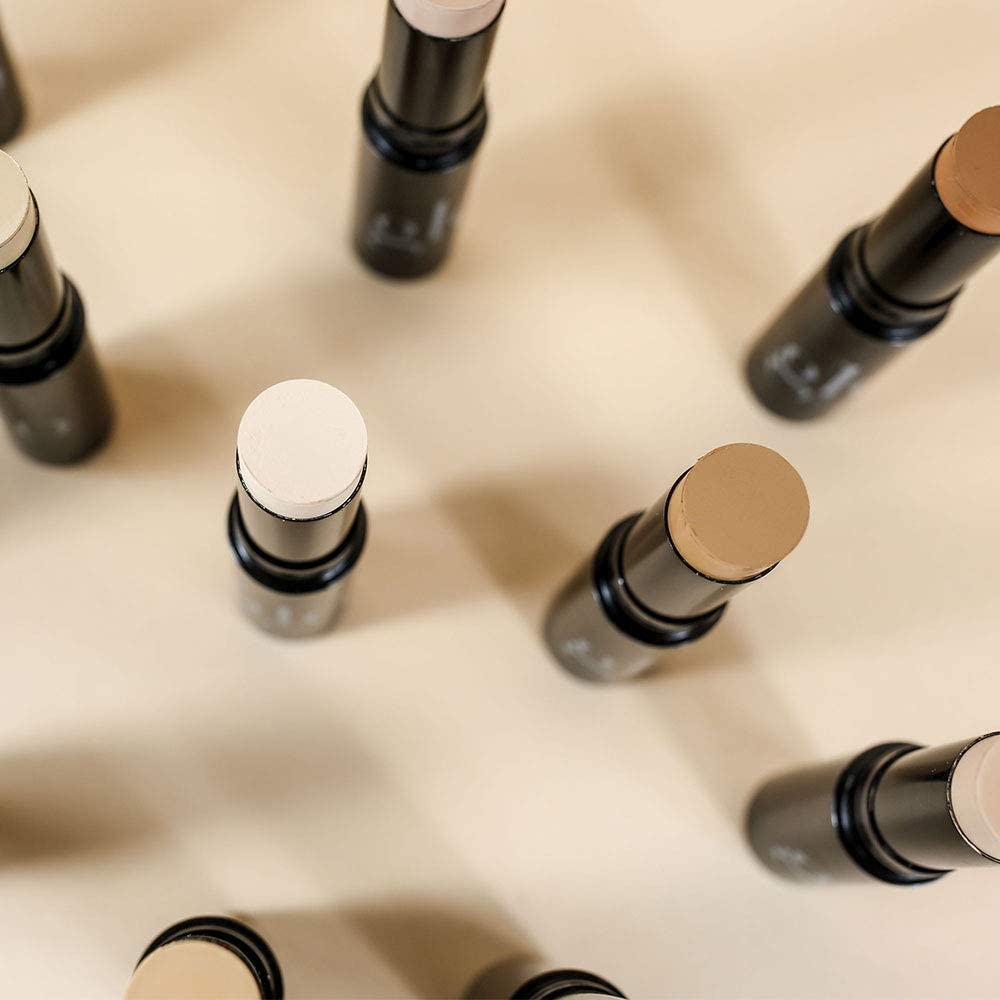 Glo Skin Beauty HD Mineral Foundation Stick - Buildable Coverage, Contour & Highlight (Ebony 12C)