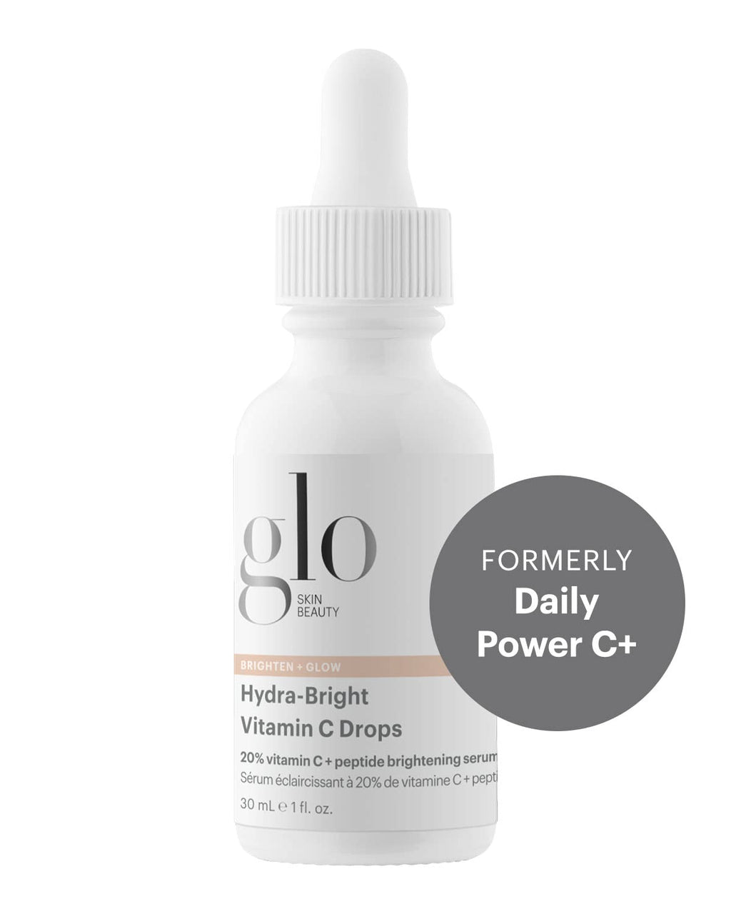 Glo Skin Beauty Hydra-Bright Vitamin C Drops — 20% Vitamin C + Peptide Brightening Serum
