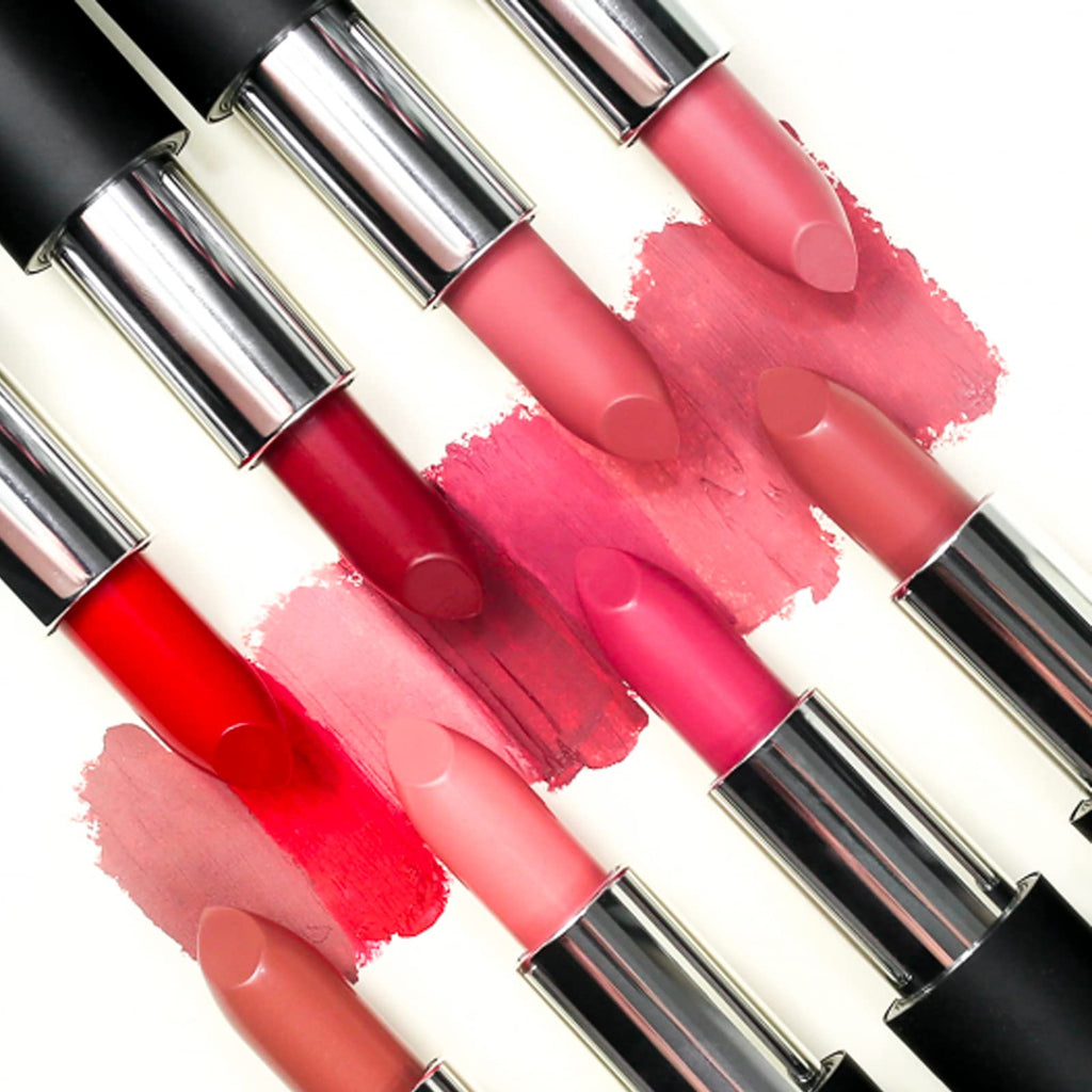Glo Skin Beauty Lipstick Bella – Shimmery Soft Neutral Pink | Creamy, Long-Wear Lip Color