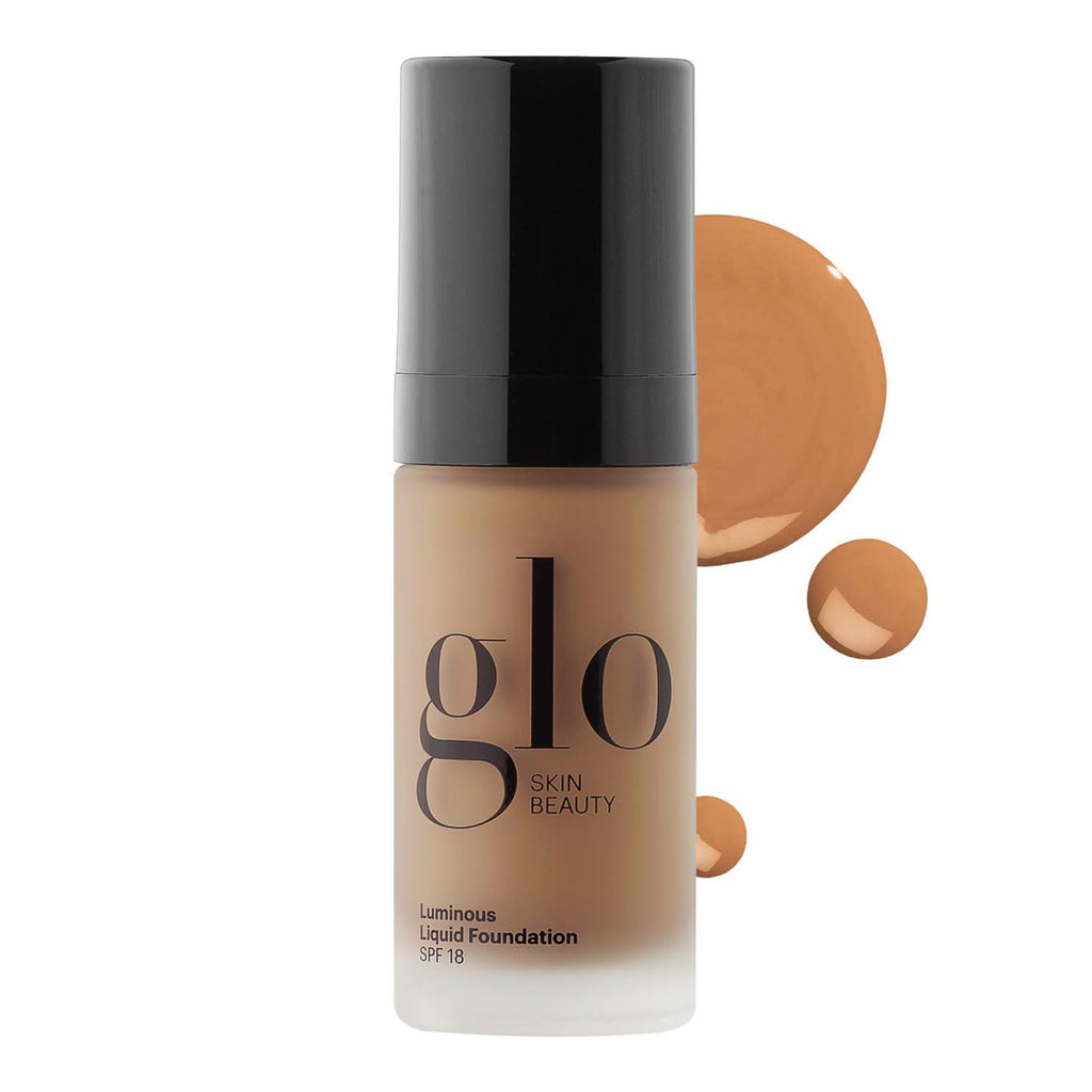 Glo Skin Beauty Luminous Liquid Foundation SPF 18 (Caramel) | Dewy Finish, Sheer to Medium Coverage