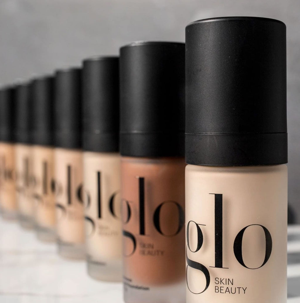 Glo Skin Beauty Luminous Liquid Foundation SPF 18 (Caramel) | Dewy Finish, Sheer to Medium Coverage