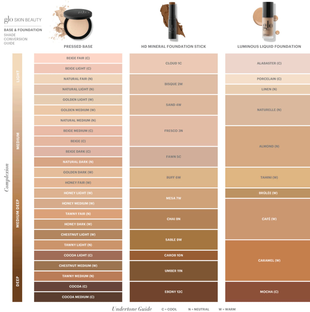 Glo Skin Beauty Luminous Liquid Foundation SPF 18 (Caramel) | Dewy Finish, Sheer to Medium Coverage