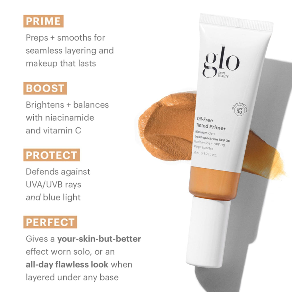 Glo Skin Beauty Oil-Free Tinted Primer SPF 30 – Medium Deep (1.7 Fl Oz)