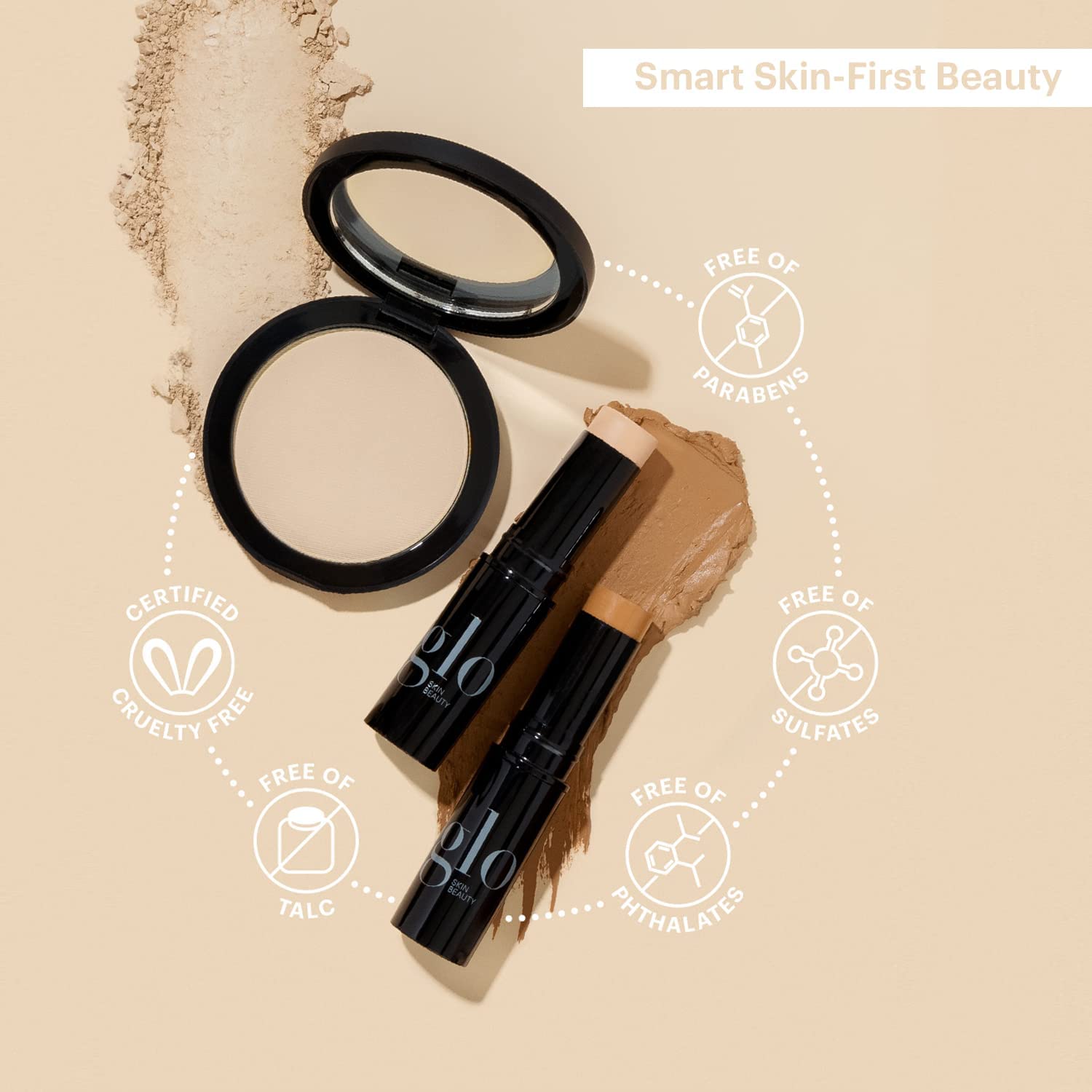 Glo Skin Beauty Precision Liquid Eyeliner (Dark Brown) – Fine Felt Tip, Matte Finish, With Caffeine