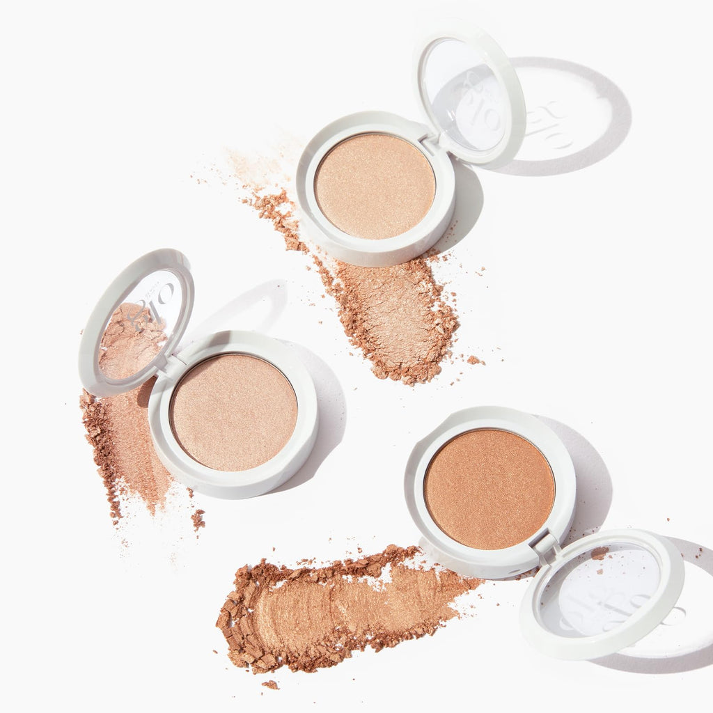 Glo Skin Beauty Skin Glow Powder Highlighter | Clean Mineral Cheek Highlighter in Champagne