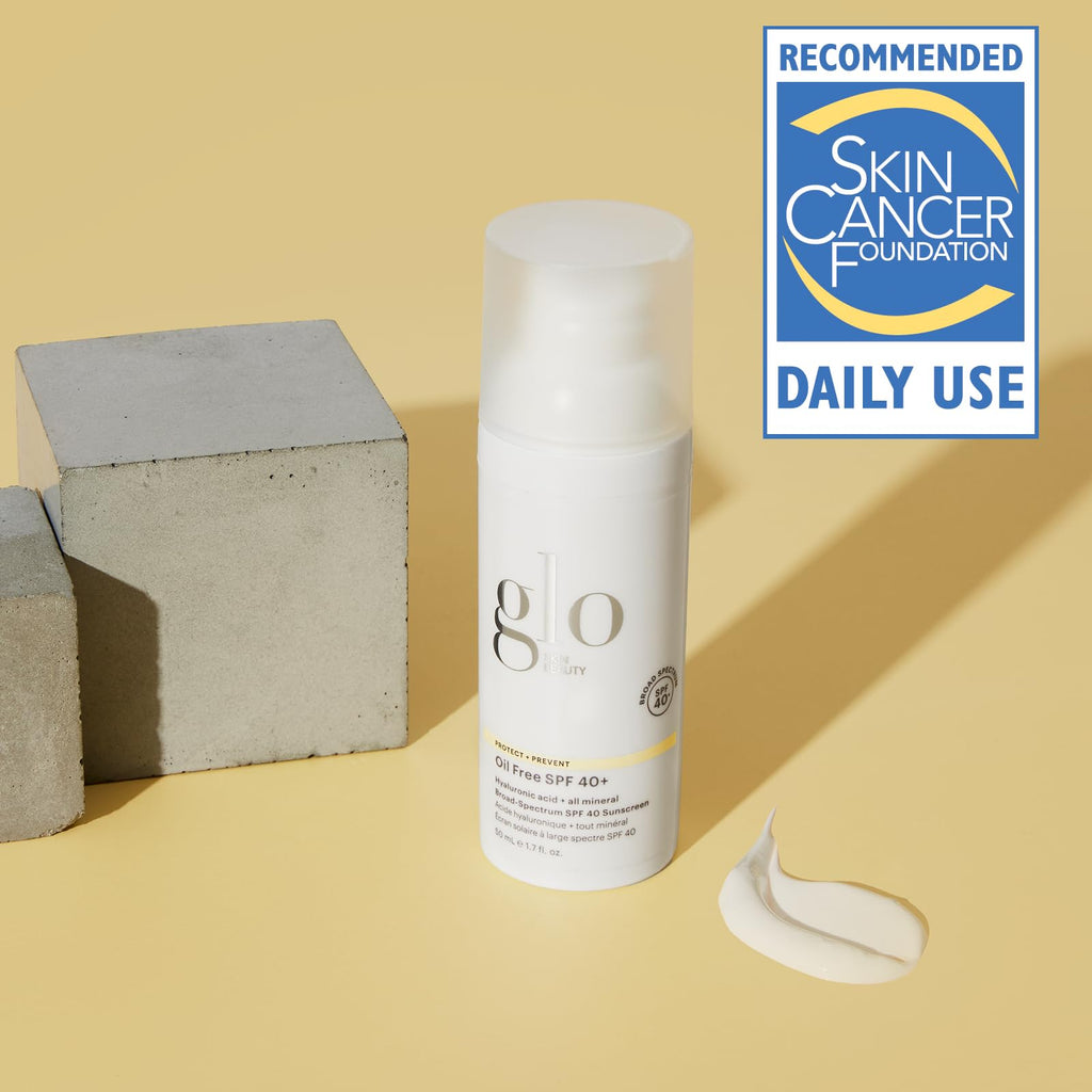Glo Skin Beauty Oil Free SPF 40+ Mineral Sunscreen with Hyaluronic Acid