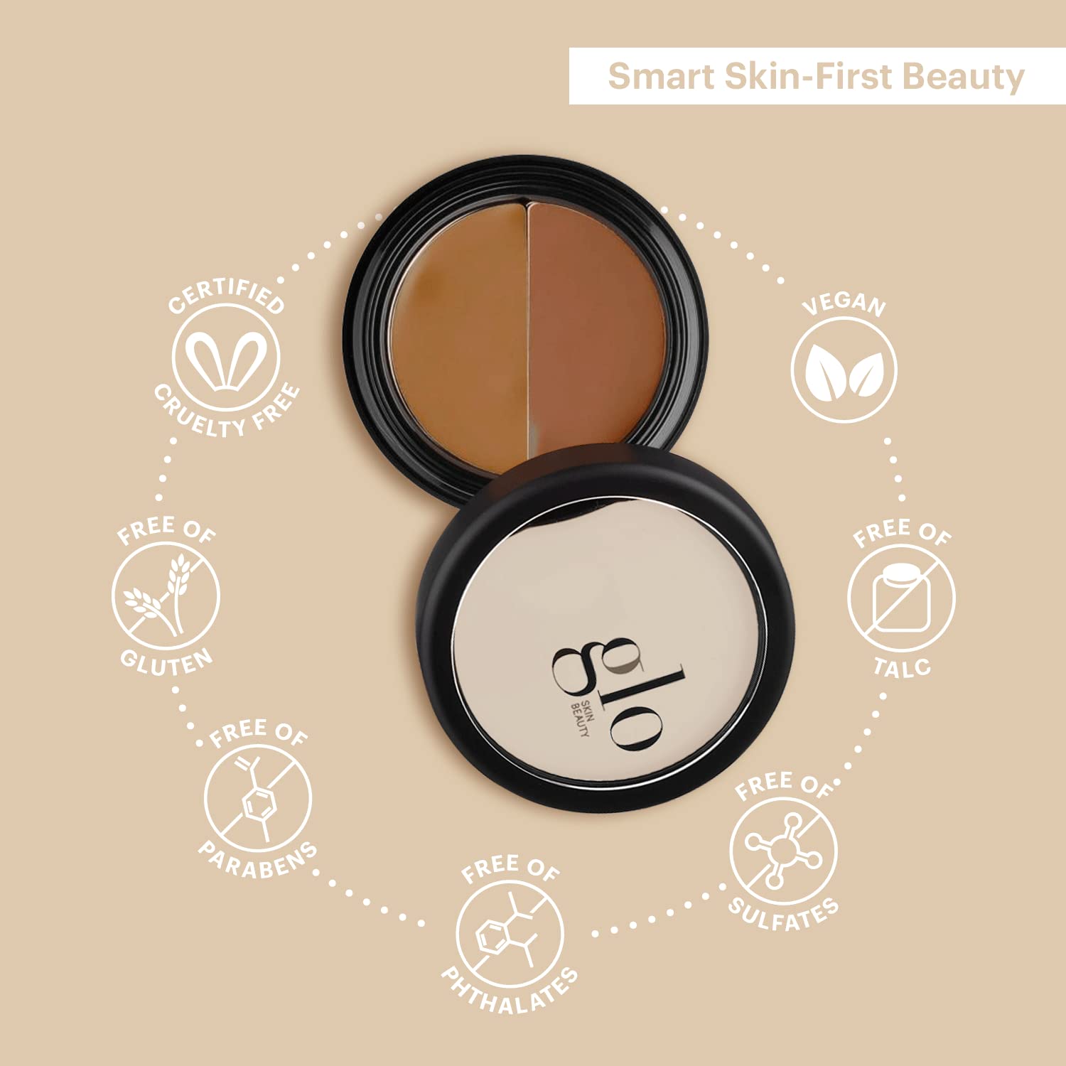 Glo Skin Beauty Under Eye Concealer Duo Shades – Custom Blend for Dark Circles (Tawny)