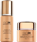 GLO24K 24k Gold Anti-Aging Cream & Serum – Peptides & Vitamins A C E
