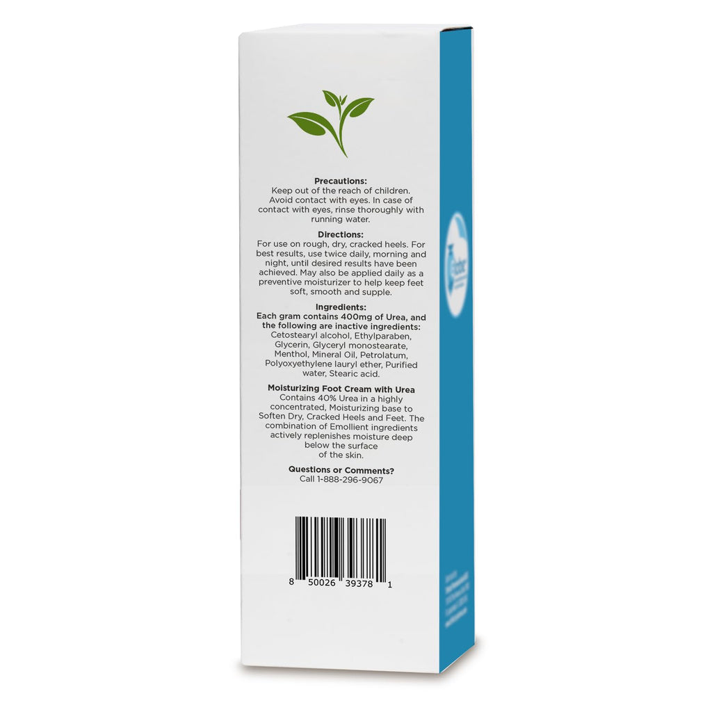 Globe Urea Cream 40% – 2 Pack (8 oz) Intensive Hydration for Dry, Cracked Feet & Hands