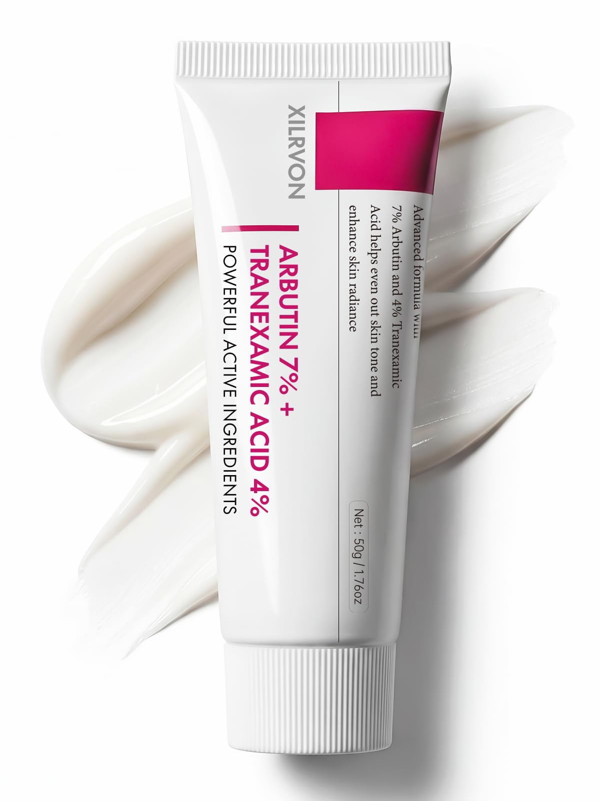 Glopink Arbutin 7% + Tranexamic Acid 4% Cream – Hydrating Brightening Moisturizer 1.76 oz