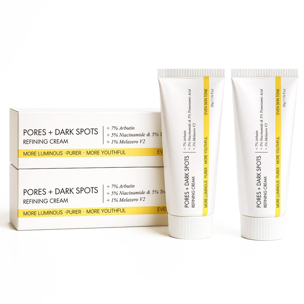 Glopink 2 Pcs Pores Dark Spots Cream – Arbutin, Tranexamic Acid, Niacinamide | Pore Minimizing & Radiant Glow