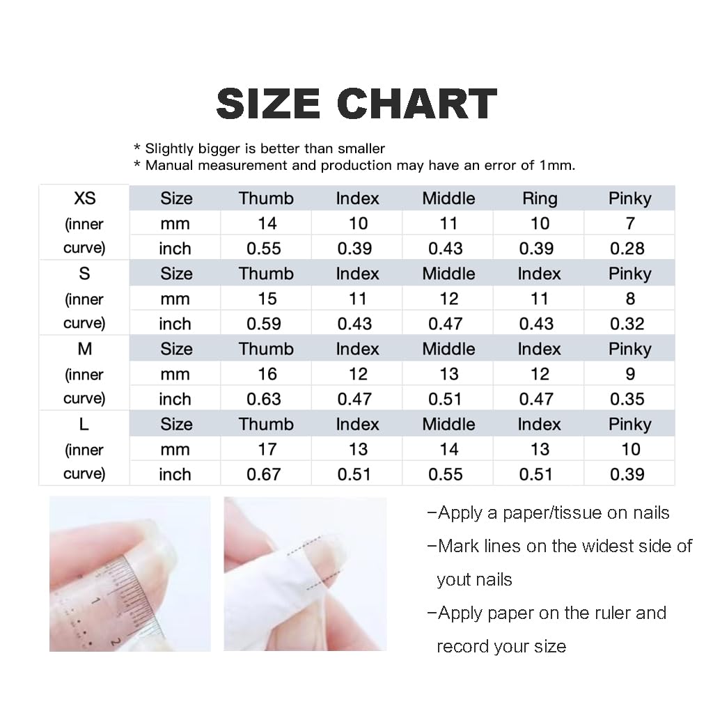 [GLORS] Purely Handmade Press On Nails | Kawaii Black Short Square, 10 pcs (SS) – Salon Quality