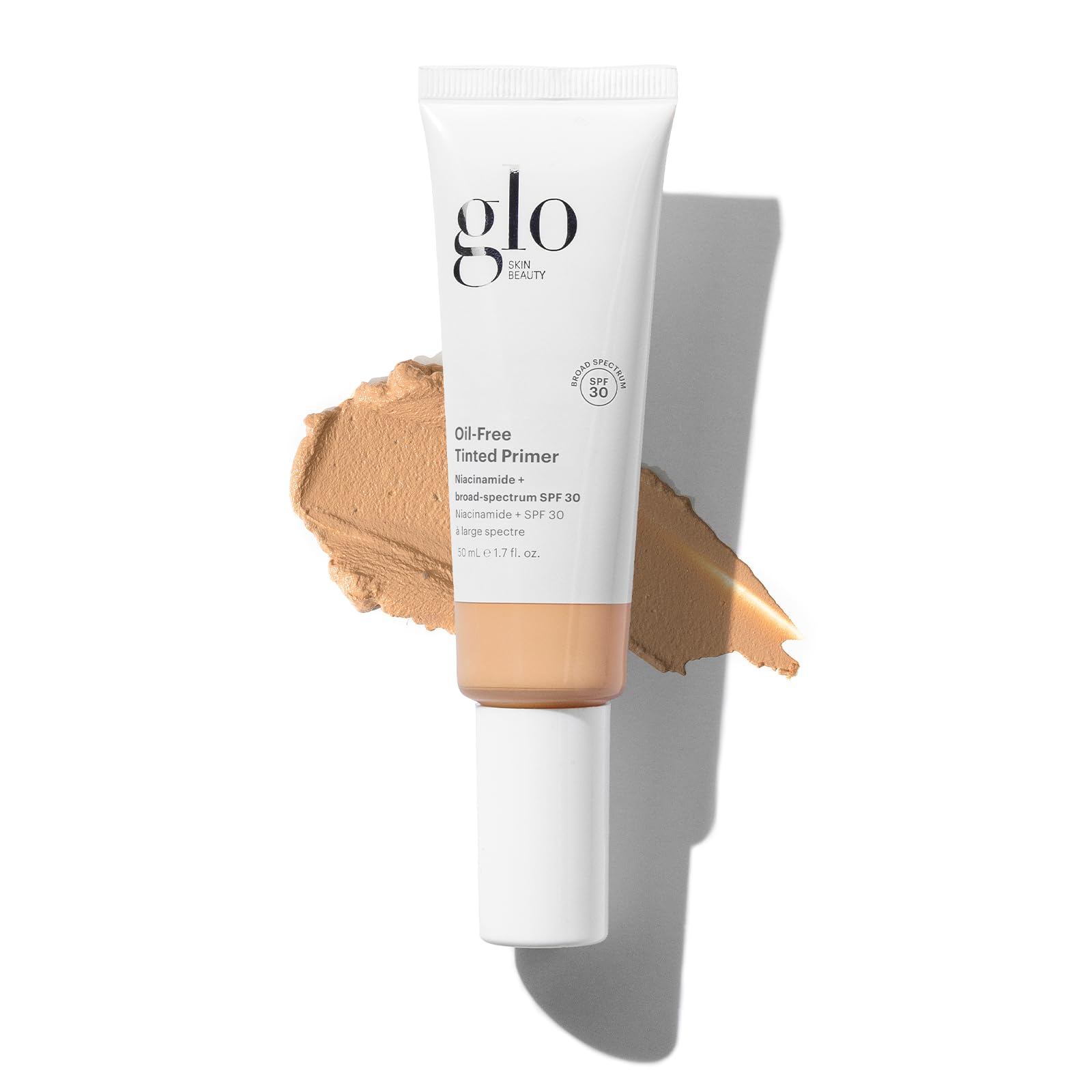 Glo Skin Beauty Oil-Free Tinted Primer SPF 30 – 4-in-1 Mineral Foundation Primer, Medium