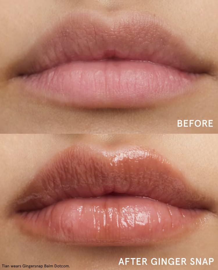 Glossier Balm Dotcom Gingersnap – 15 ml / 0.5 fl oz | Hydrating Lip Balm with Toasted Taupe Tint
