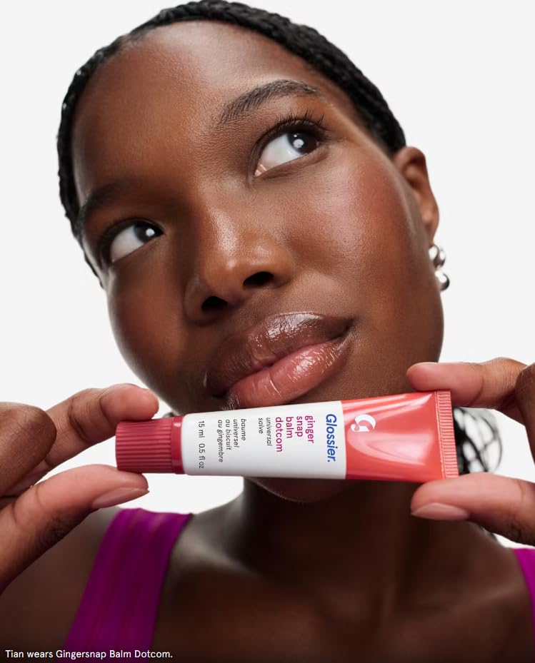 Glossier Balm Dotcom Gingersnap – 15 ml / 0.5 fl oz | Hydrating Lip Balm with Toasted Taupe Tint