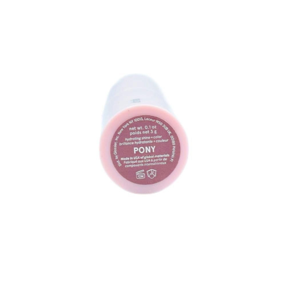 Glossier Ultralip High Shine Lipstick — Pony (Rosy Taupe) with Buildable Color & Hydration